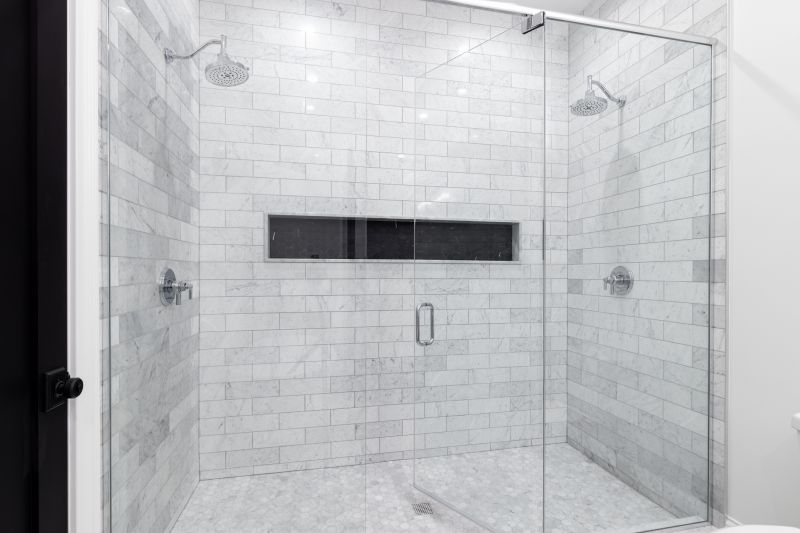 Contemporary Shower with Matte Fixtures