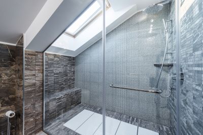 Walk-In Shower with Glass