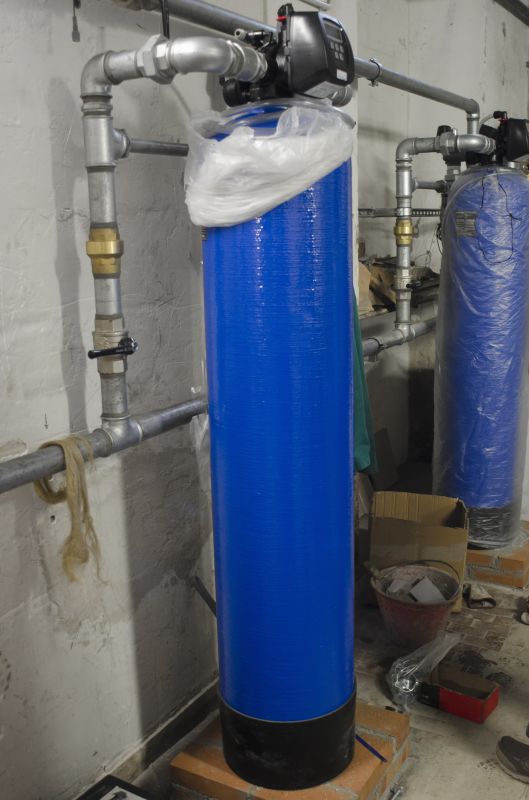 Water Softener System in a Utility Area
